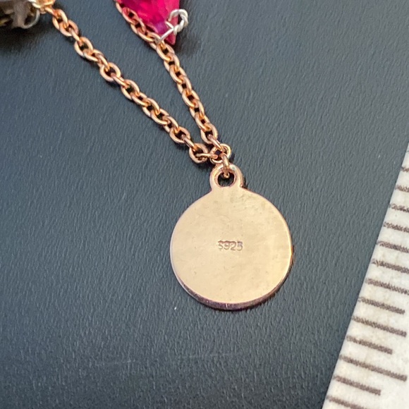 Rose gold plated heart necklace - Picture 2 of 5